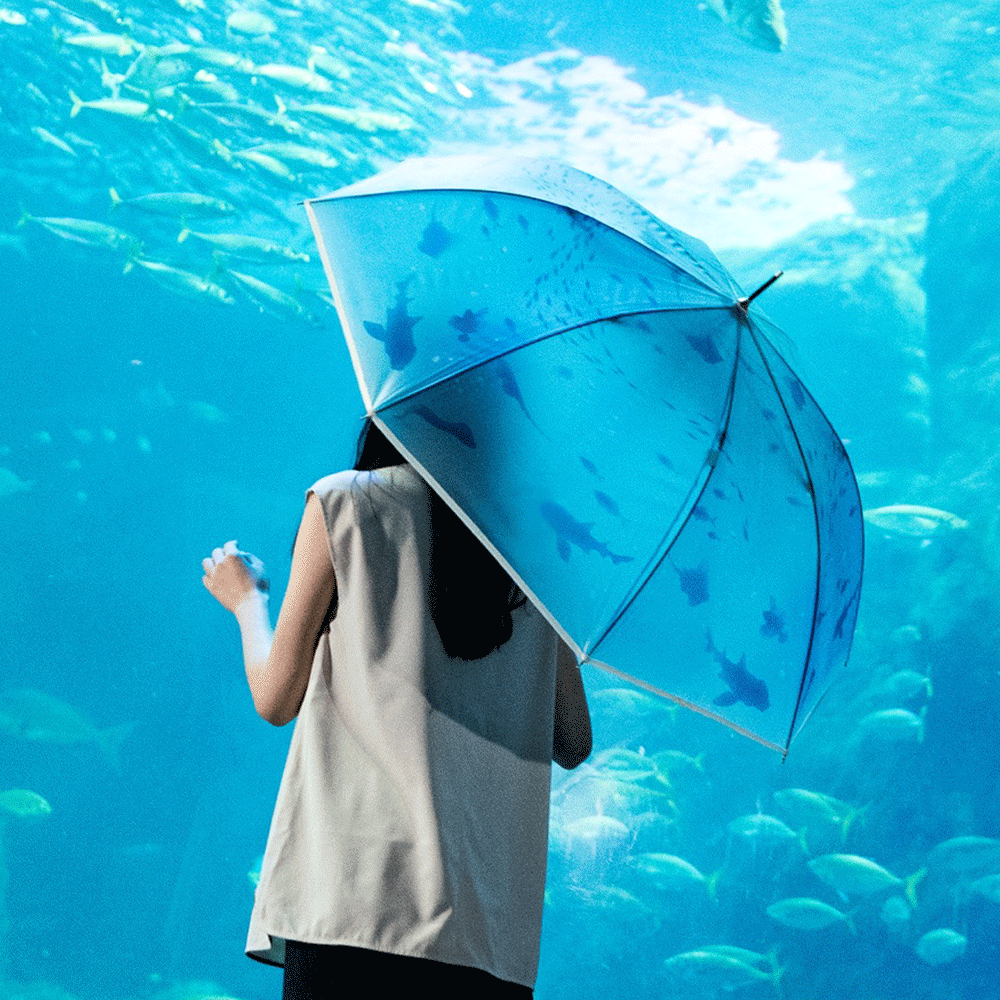 Wpc.우산 아쿠아리움 튼튼한 비닐우산 투명우산 PT-EN
