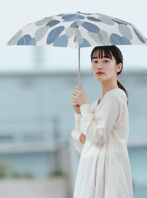 wpc우산 뉘앙스 패턴 미니 5단 양산 겸 우산 2423-262
